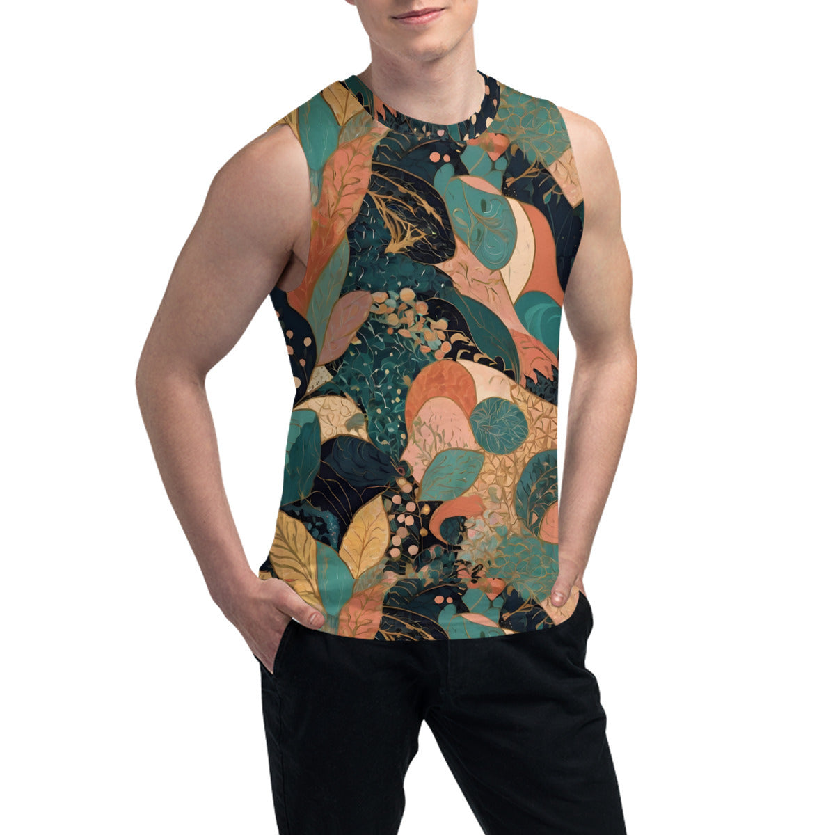Abstract Wonder Men's Sleeveless Vest｜Polyester