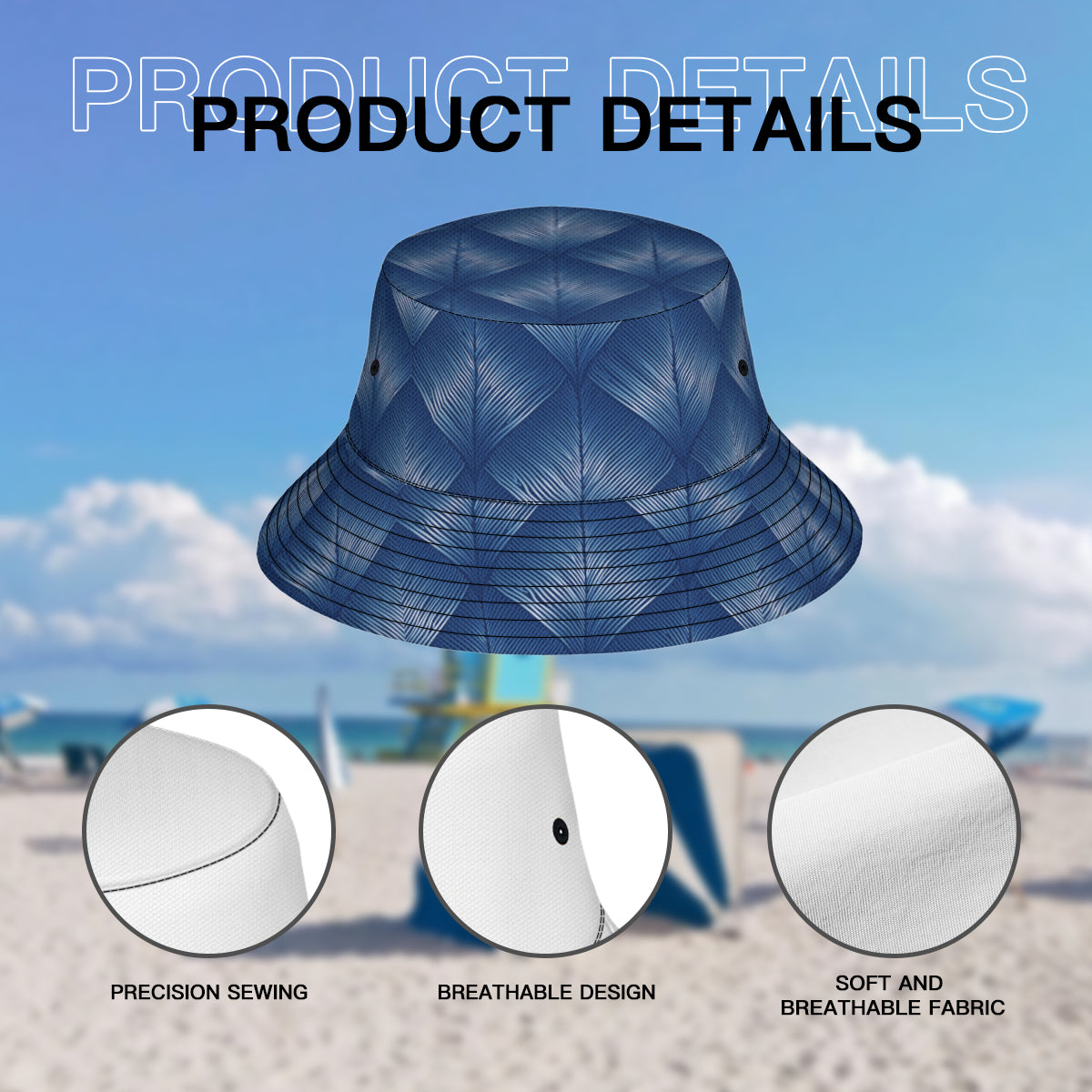 Blue Fisherman Hat