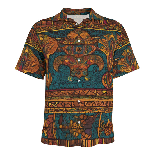 African Design Men's Casual Shirt｜Polyester