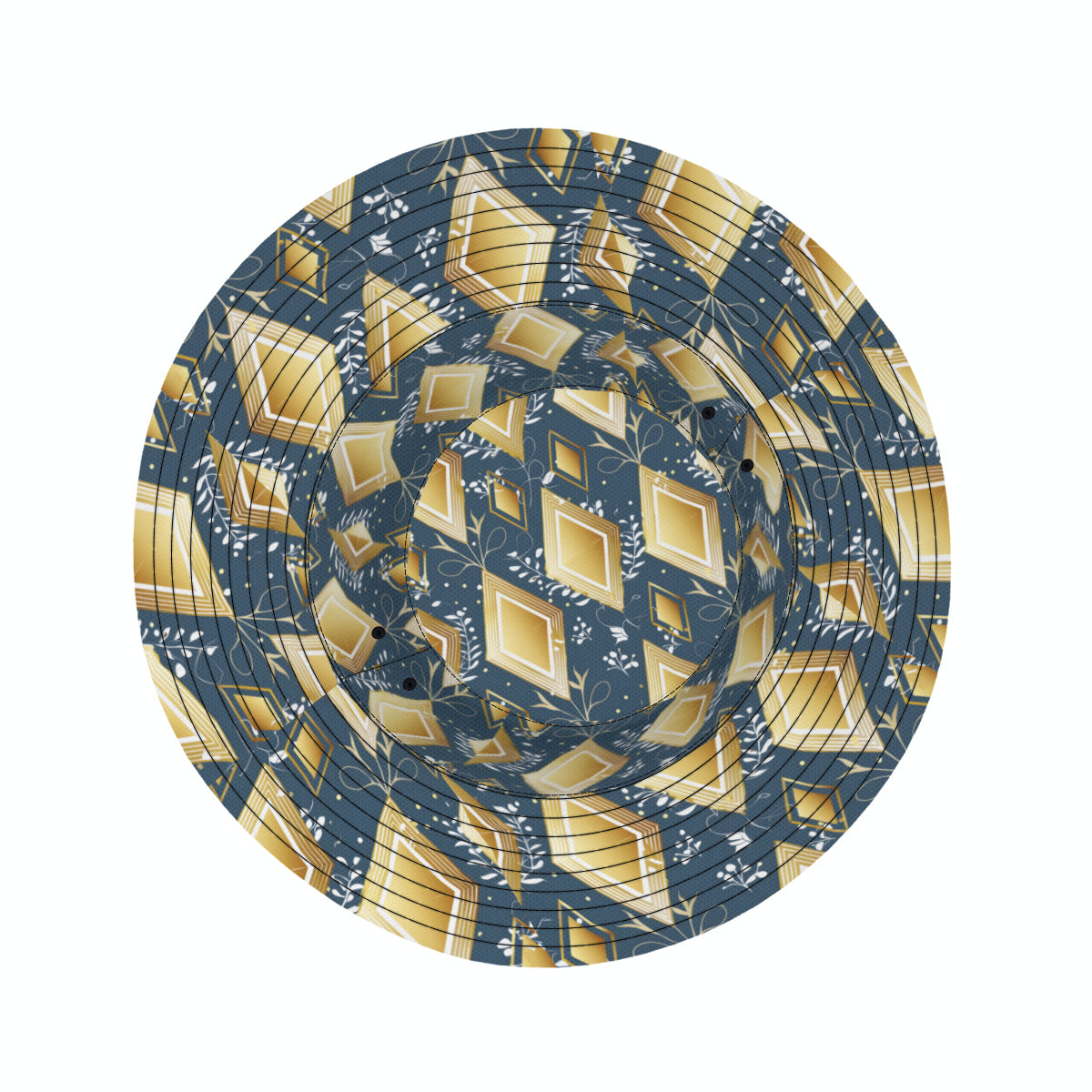 Abstract Gold  Fisherman Hat