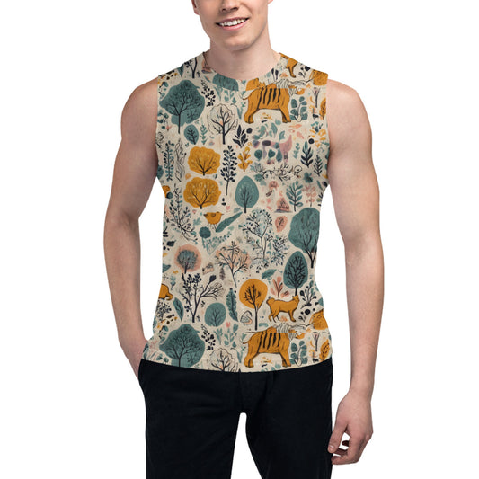 Abstract Pattern Men's Sleeveless Vest｜Polyester