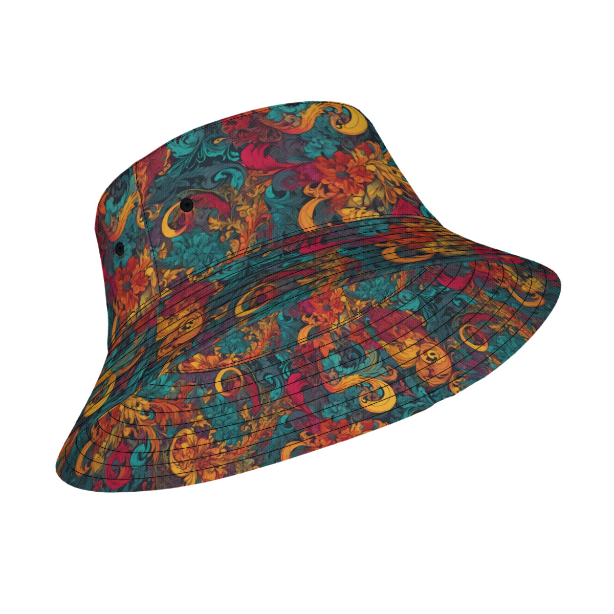 Awesome Flower Design Fisherman Hat | Polyester