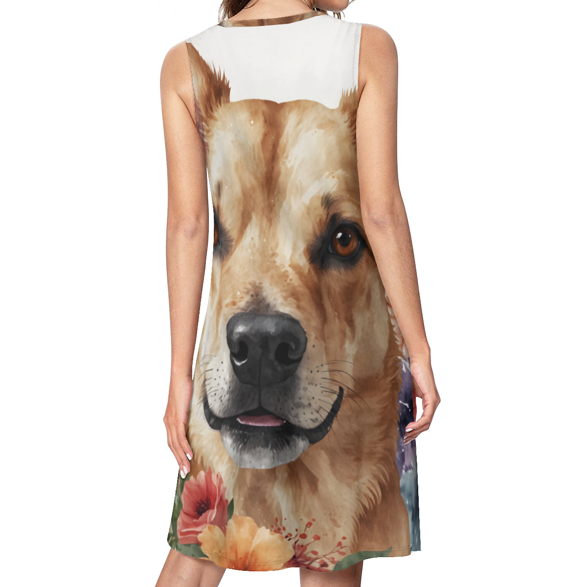 Dog Lovers Women's Casual Dress | Polyester