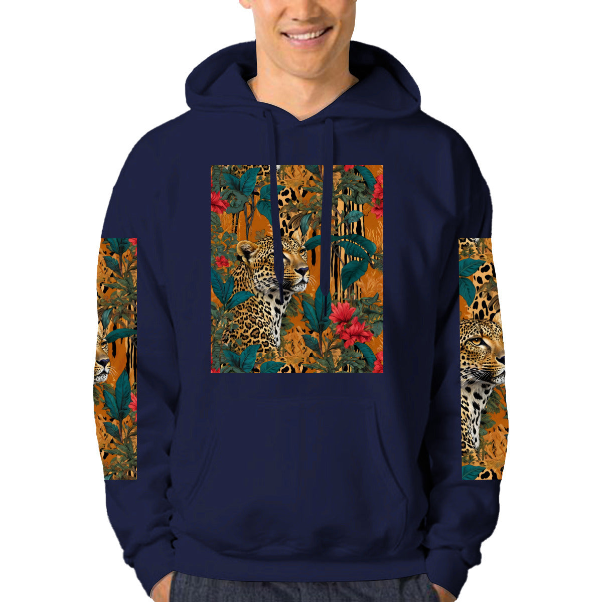 Warrior Animal Men's Hoodie (DTF) | Polyester