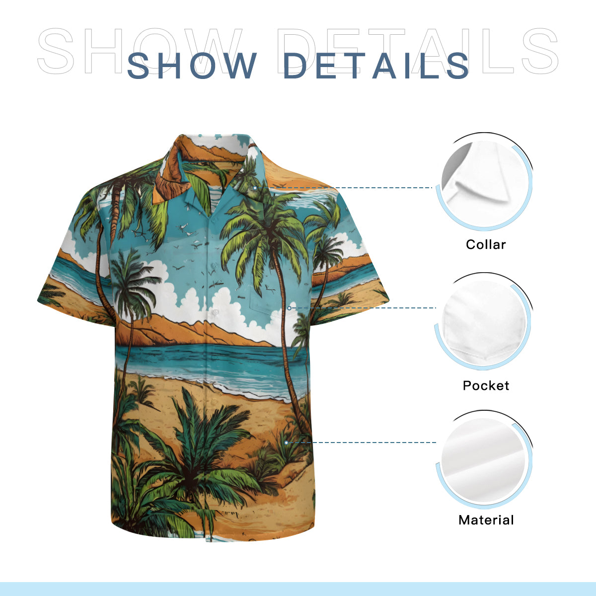 Beach Front Hawaiian Shirt | Polyester