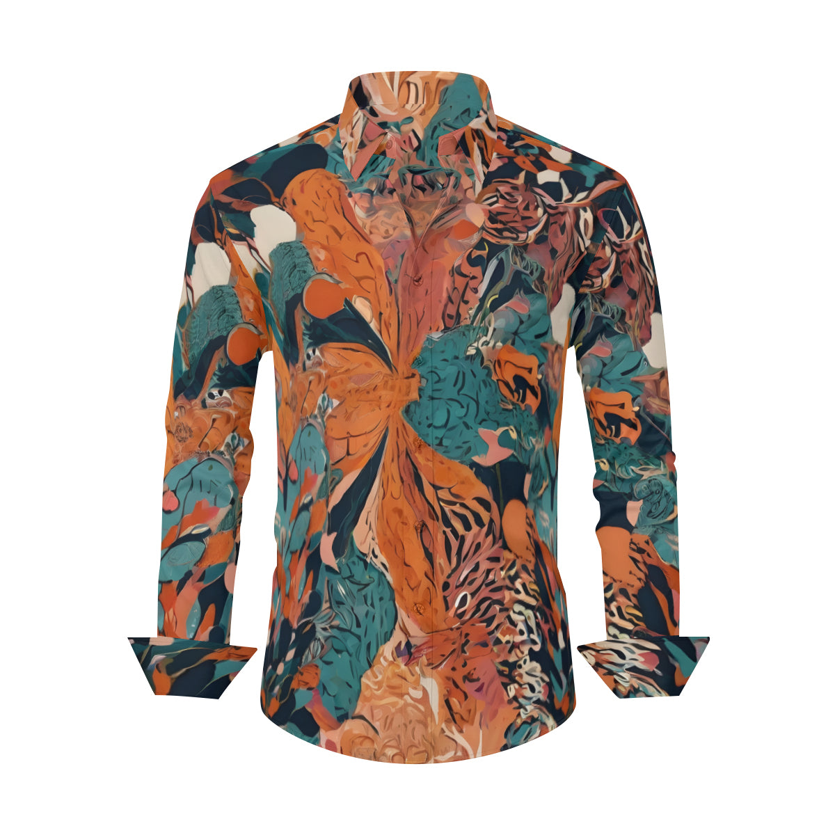 Abstract Vibes Men's Classic Long-Sleeved Shirt