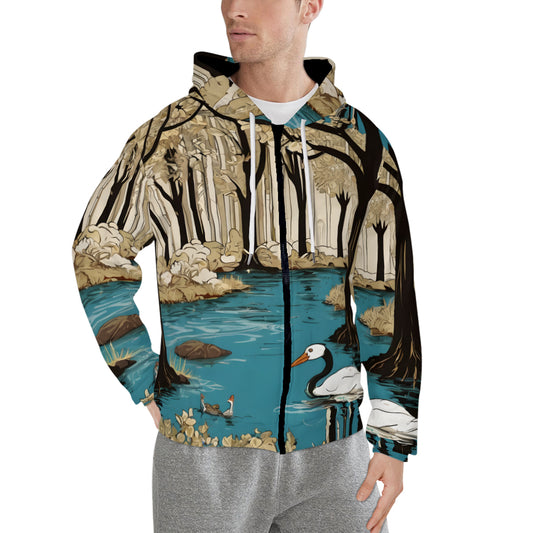 Landscape Wonder Men's Zip Hoodie