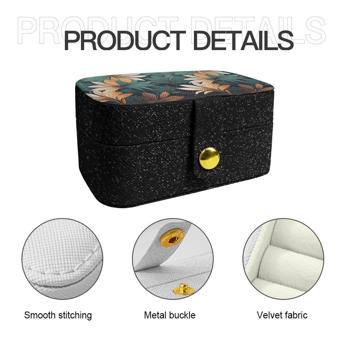 Floralgreen Personalized Portable Jewelry Box