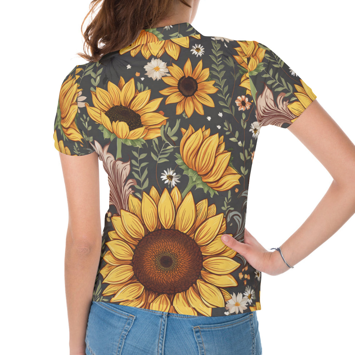Sunflower Women's Short-Sleeved Polo Shirt