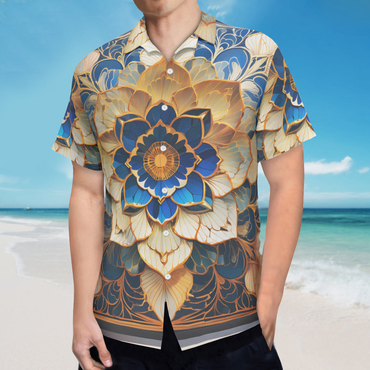 Elegant Floral Hawaiian Shirt