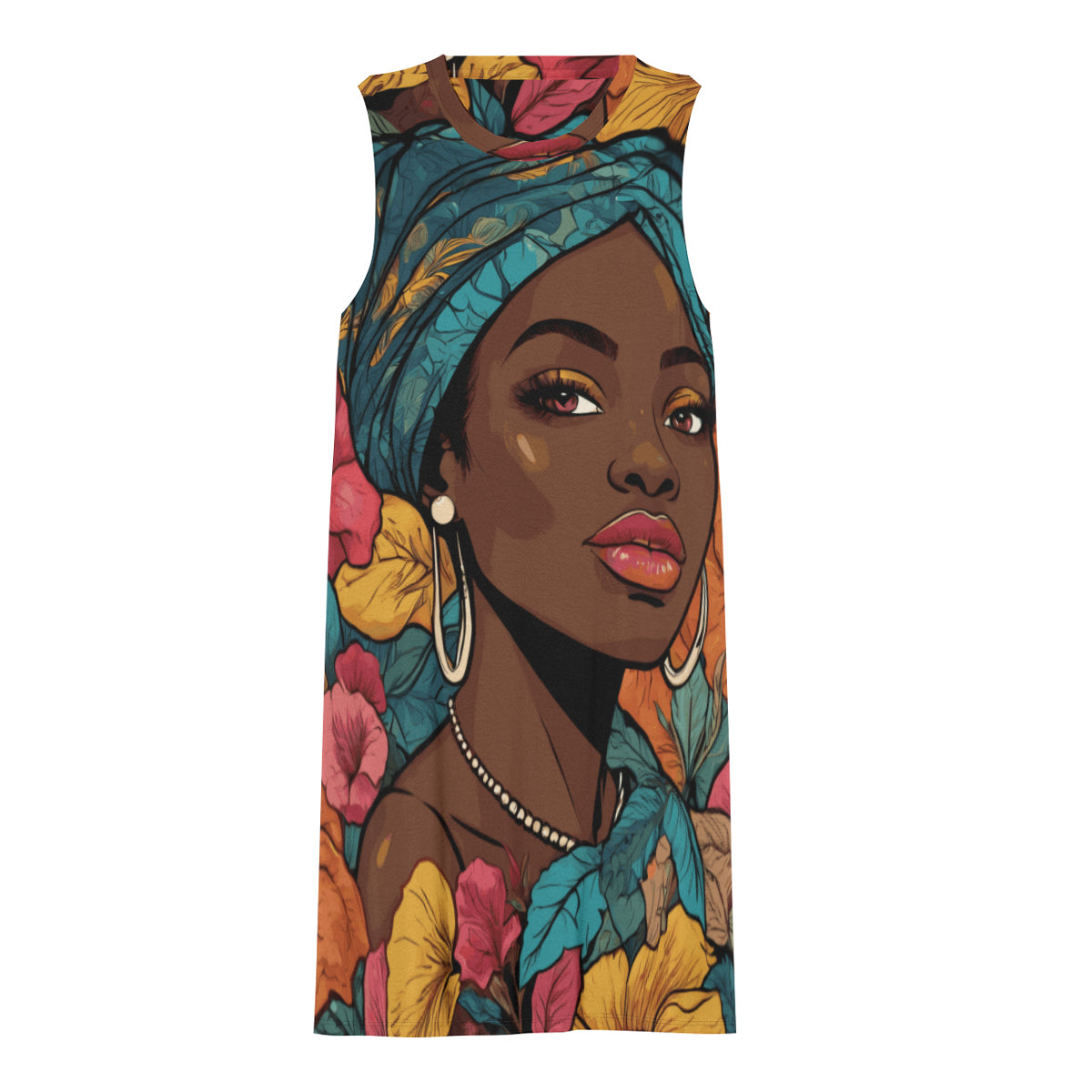Melanin Queen Women's Casual Dress | Polyester