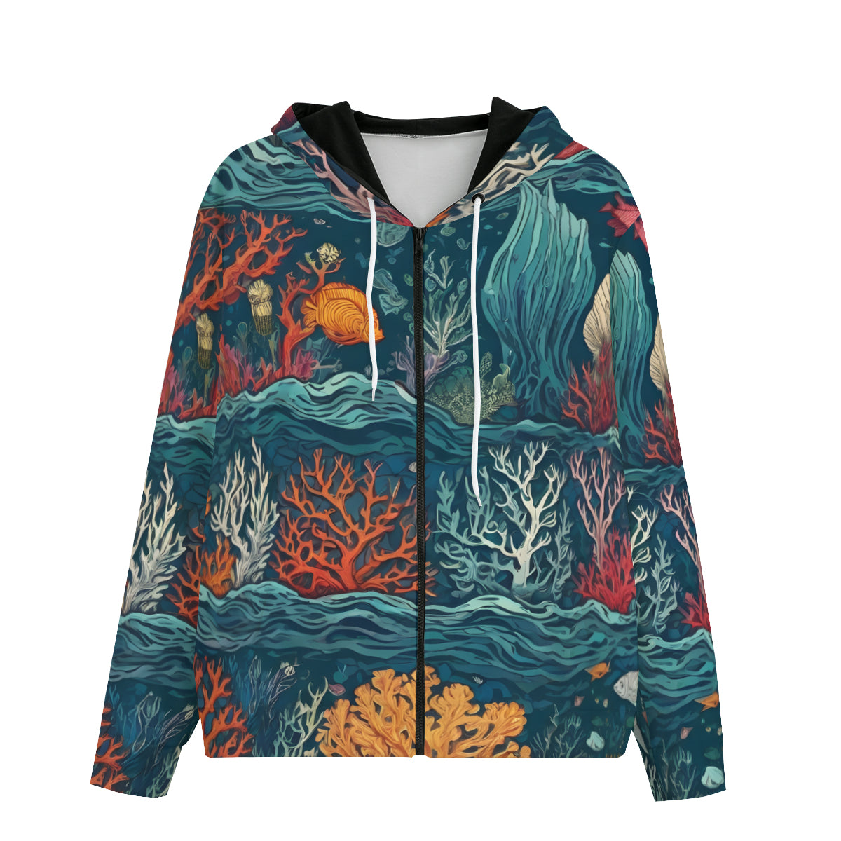 Under Sea Beauty Men's Zip Hoodie