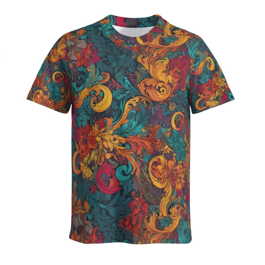 Awesome Flower Design Unisex O-Neck EU Size T-Shirt (DTG) | 180GSM Cotton