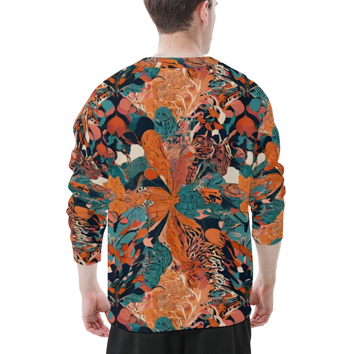 Abstract Vibes Men's O-Neck Long-Sleeved T-Shirt