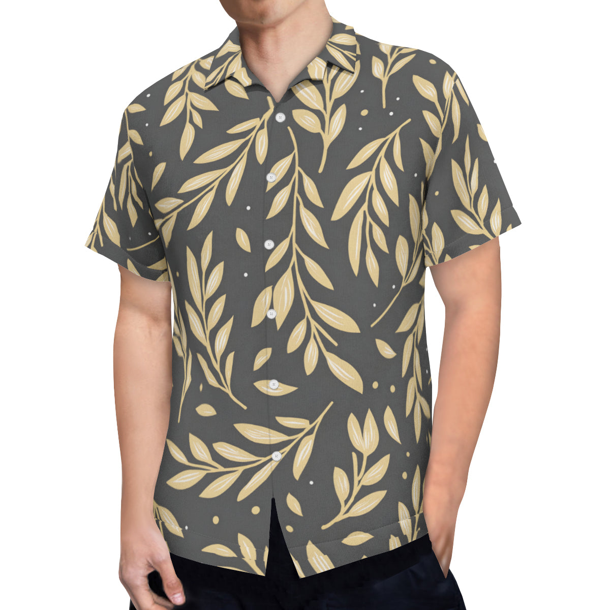 Golden Branches Hawaiian Shirt