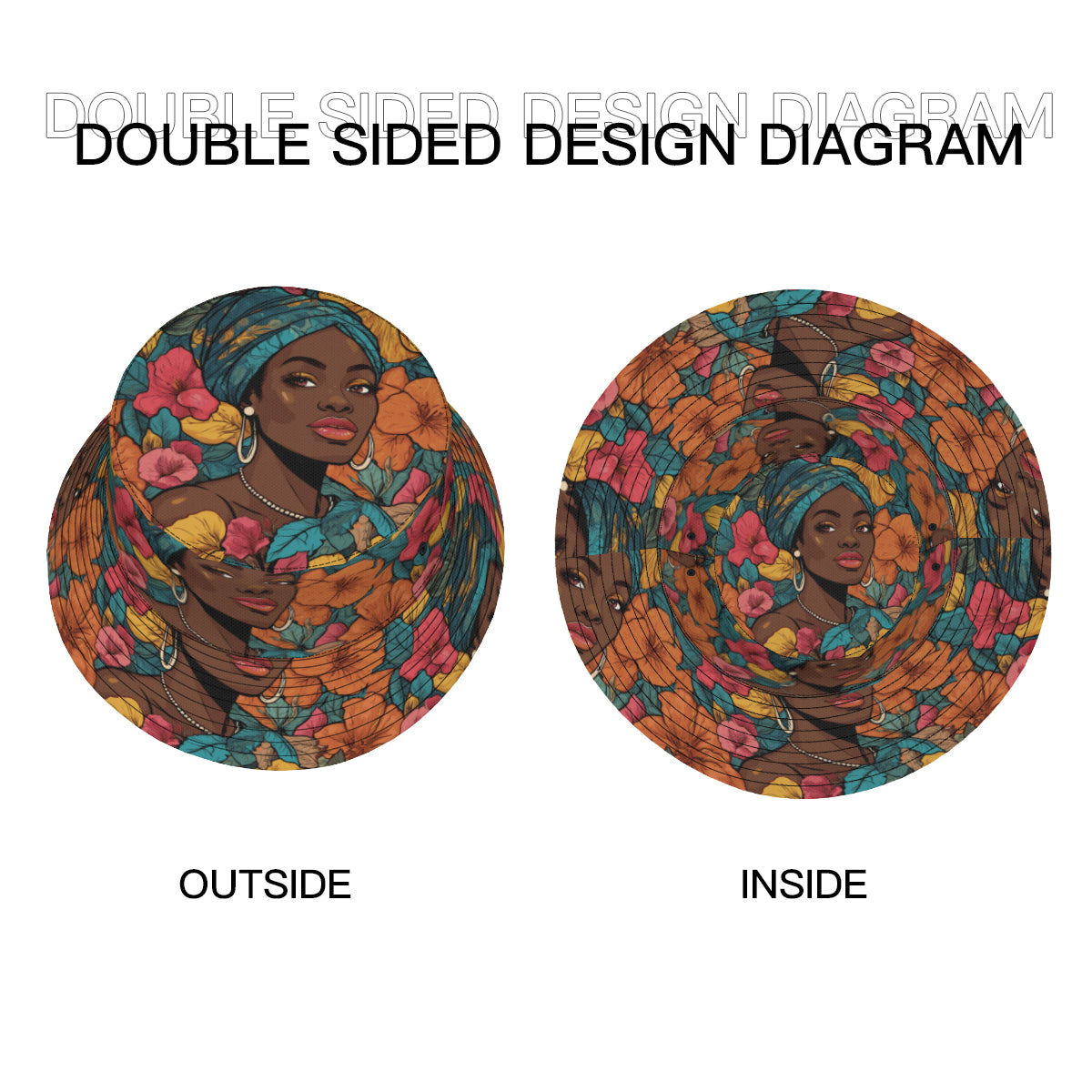 Melanin Queen Fisherman Hat | Polyester