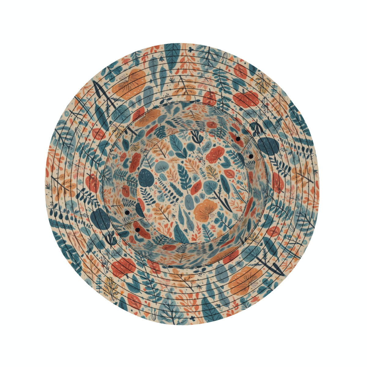 Abstract Floral Fisherman Hat | Polyester