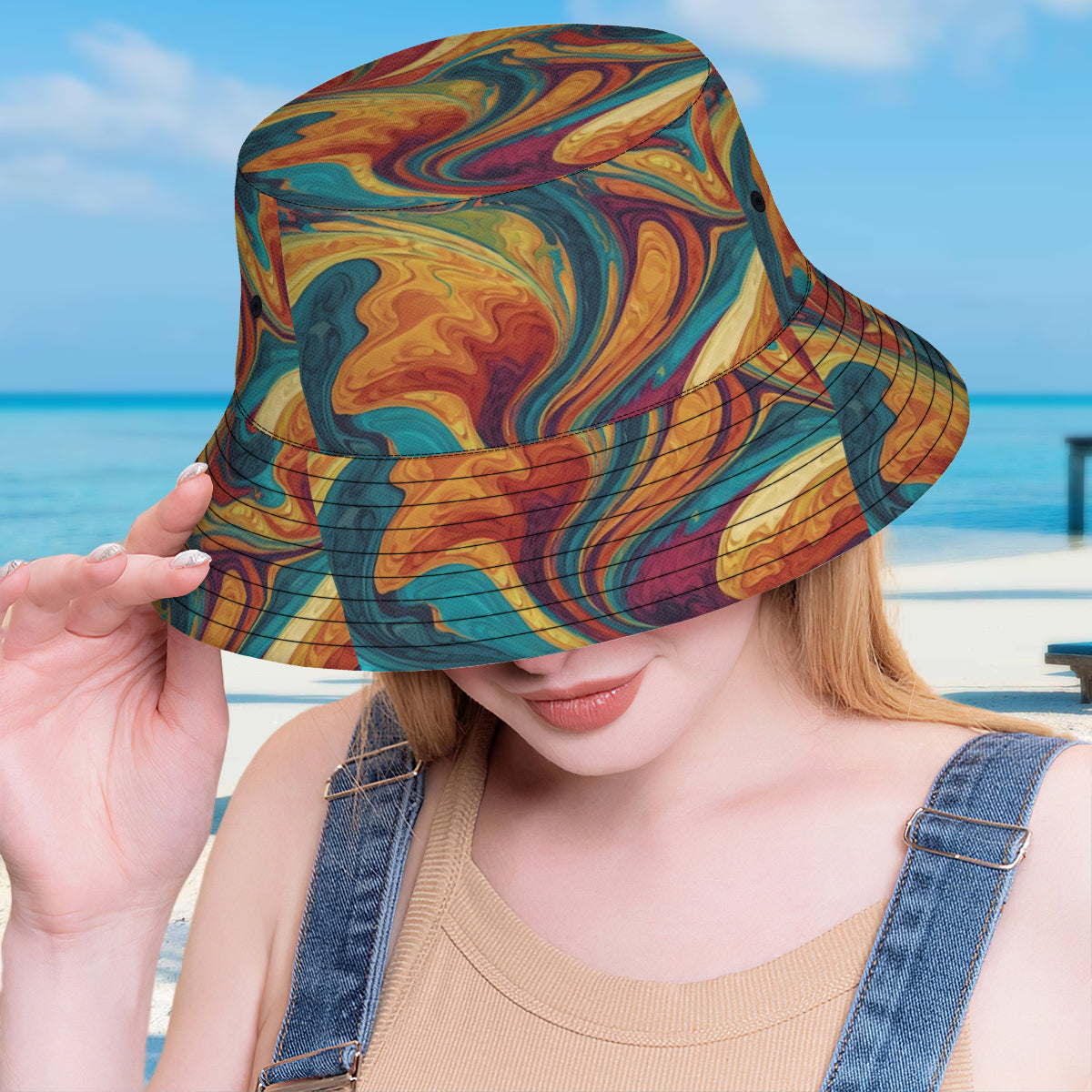 Colorful Design Fisherman Hat | Polyester