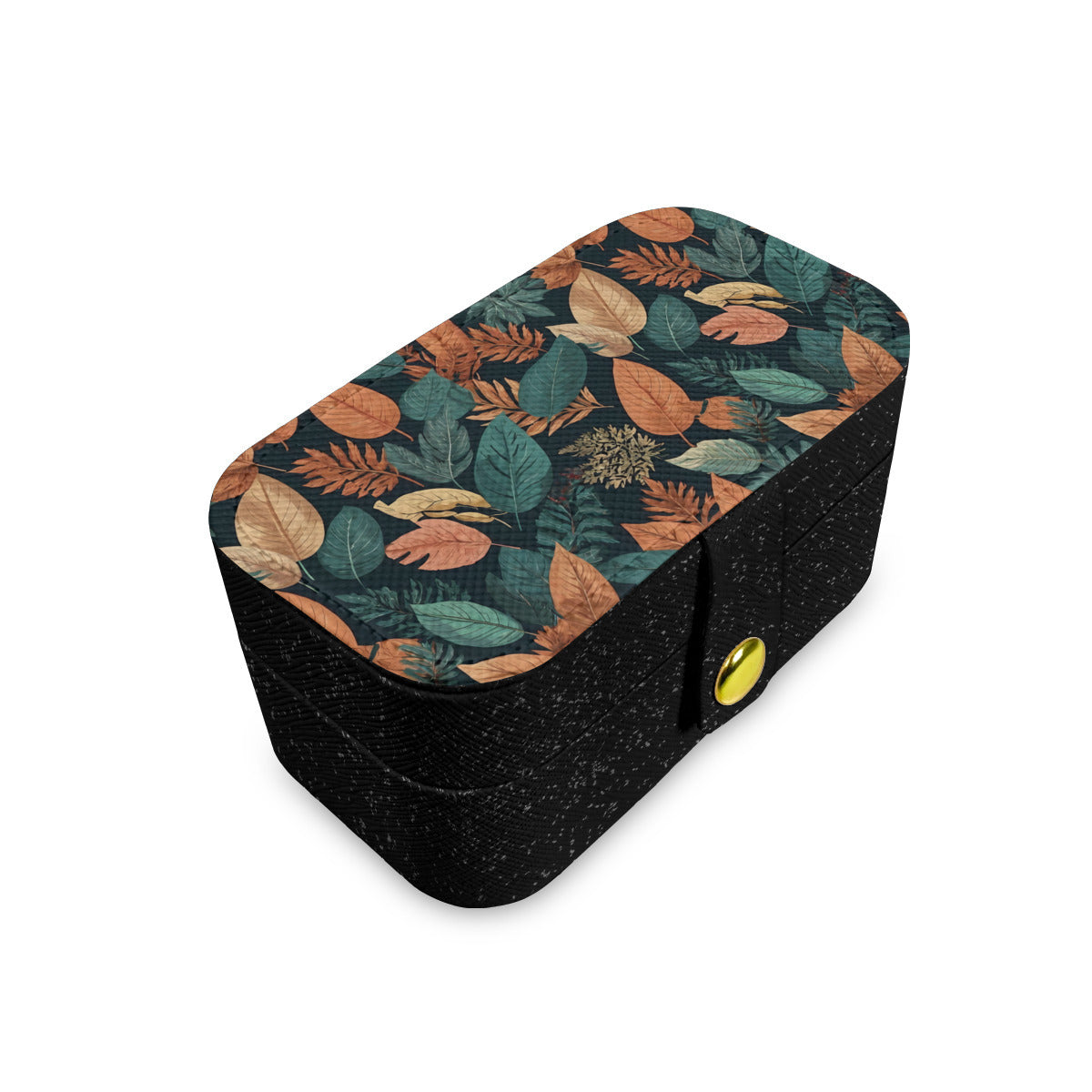 Colorful Leaves Personalized Portable Jewelry Box | PU