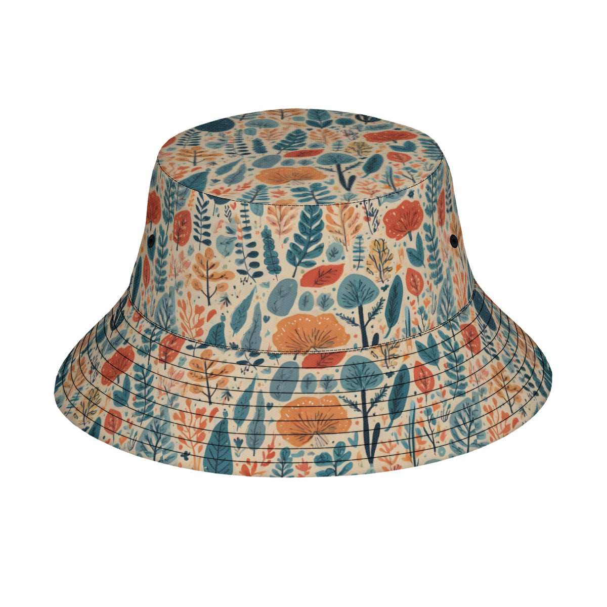 Abstract Floral Fisherman Hat | Polyester