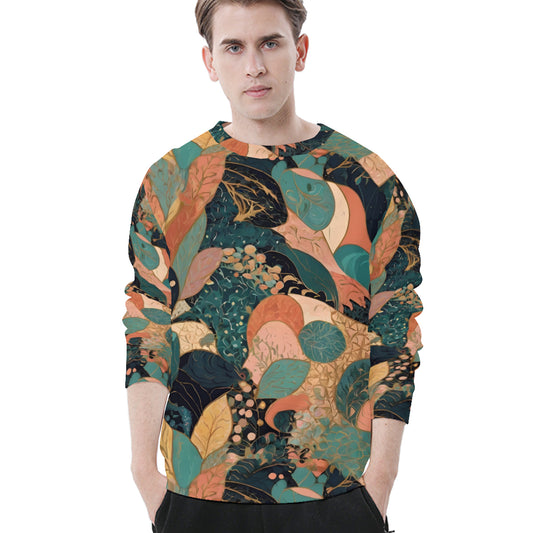 Abstract Wonder Men's O-Neck Long-Sleeved T-Shirt