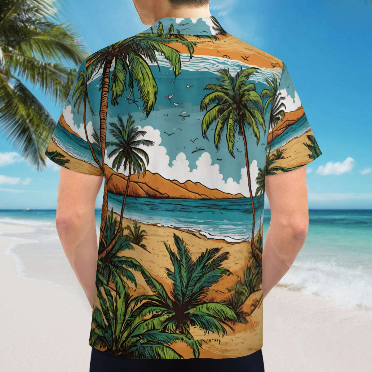 Beach Front Hawaiian Shirt | Polyester