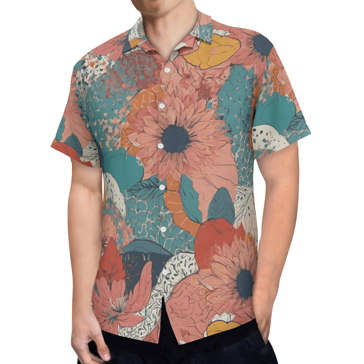 Awesome Floral Hawaiian Shirt（No chest pocket) | Polyester