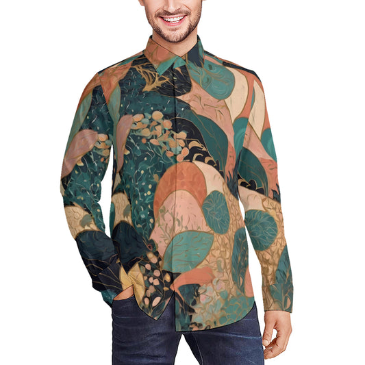 Abstract Wonder Men's Classic Long-Sleeved Shirt