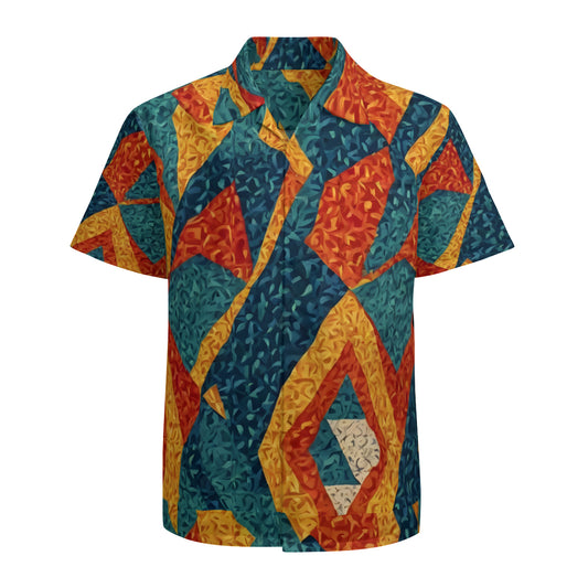 Abstract Pattern Hawaiian Shirt | Polyester