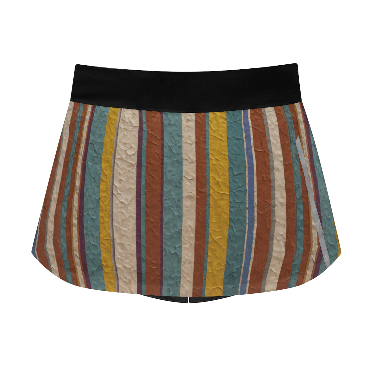 Strip Design Women's Sports Skirt | Polyester