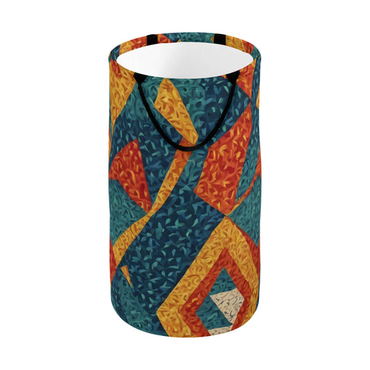 Abstract Pattern Large Capacity Foldable Laundry Basket | Polyester