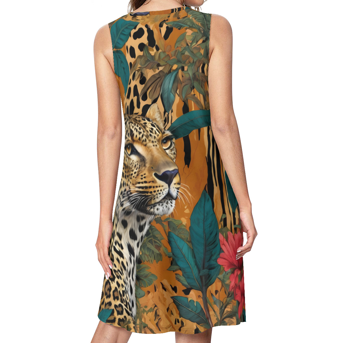 Warrior Leopard Women's Casual Dress | Polyester