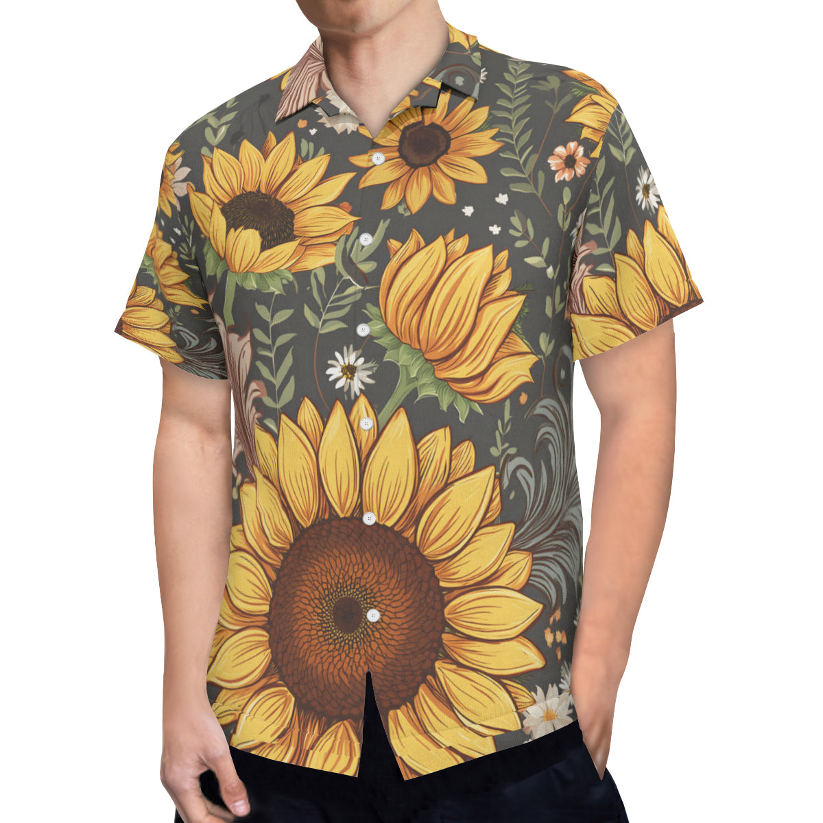 Sunflower Hawaiian Shirt