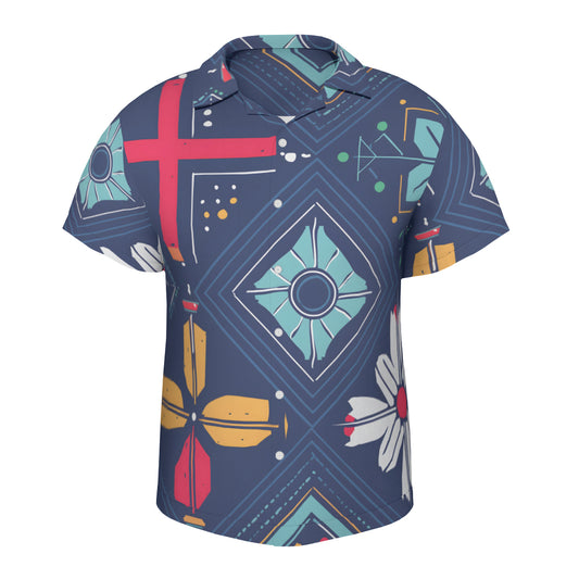 Abstract Pattern Men's Short Sleeves Shirt