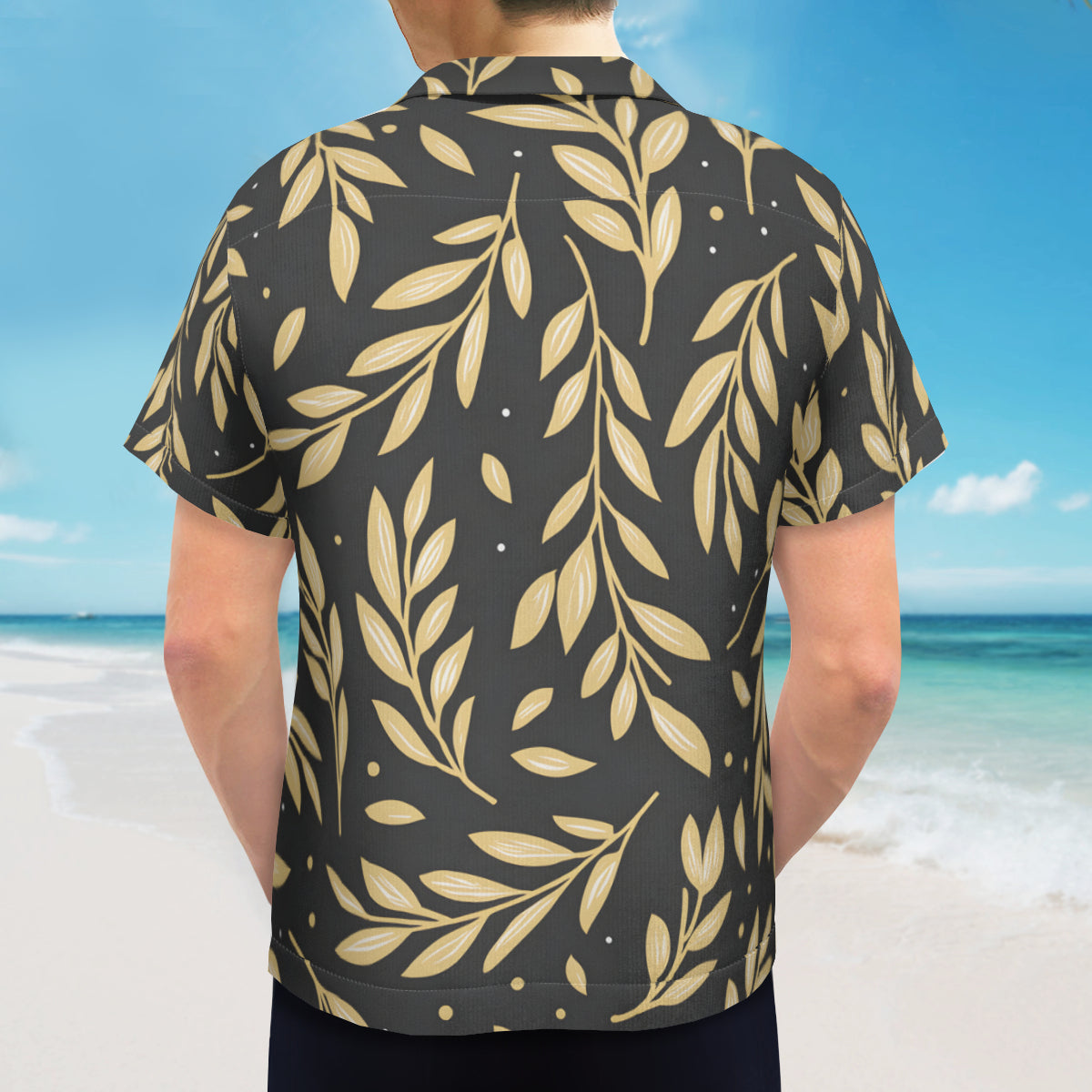 Golden Branches Hawaiian Shirt