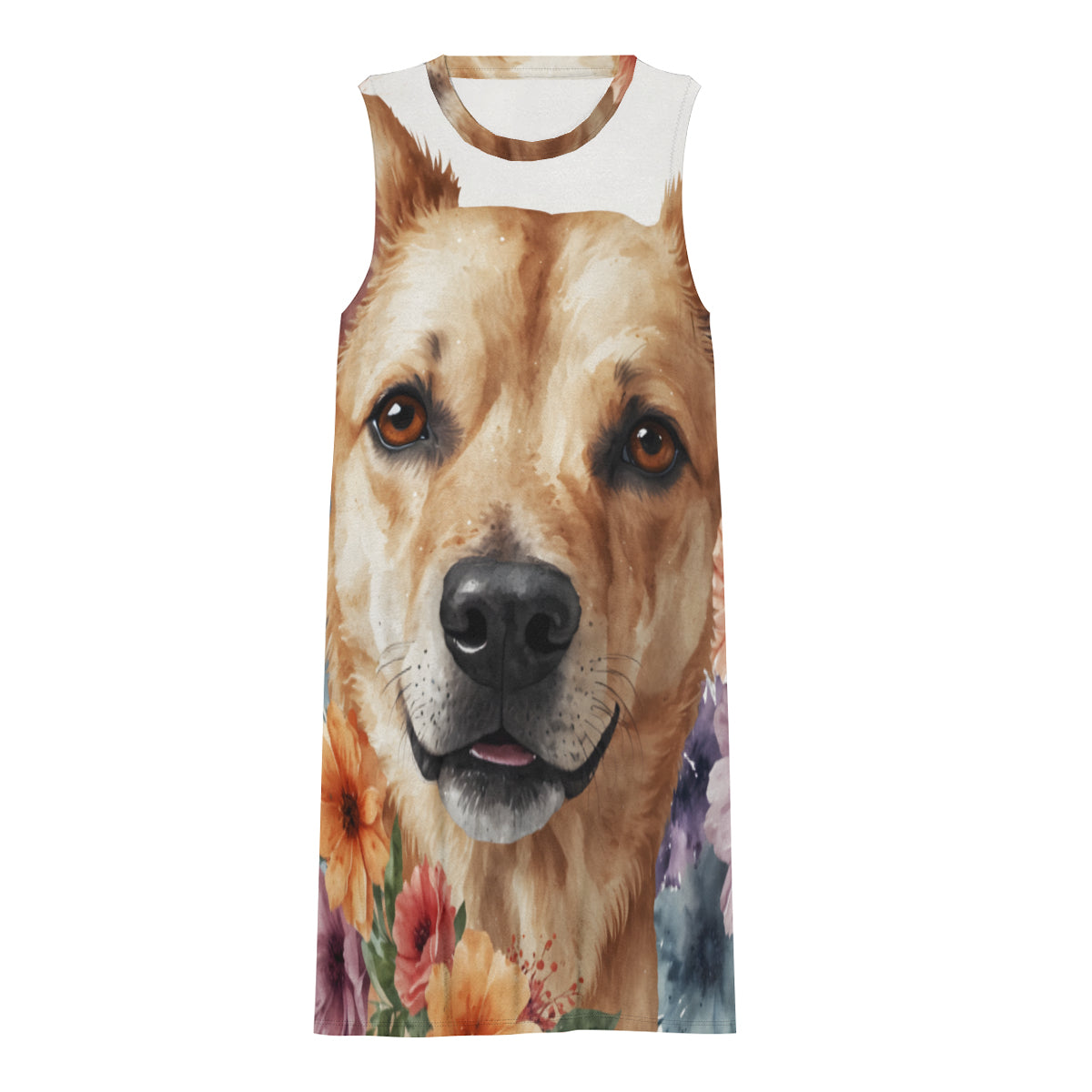 Dog Lovers Women's Casual Dress | Polyester