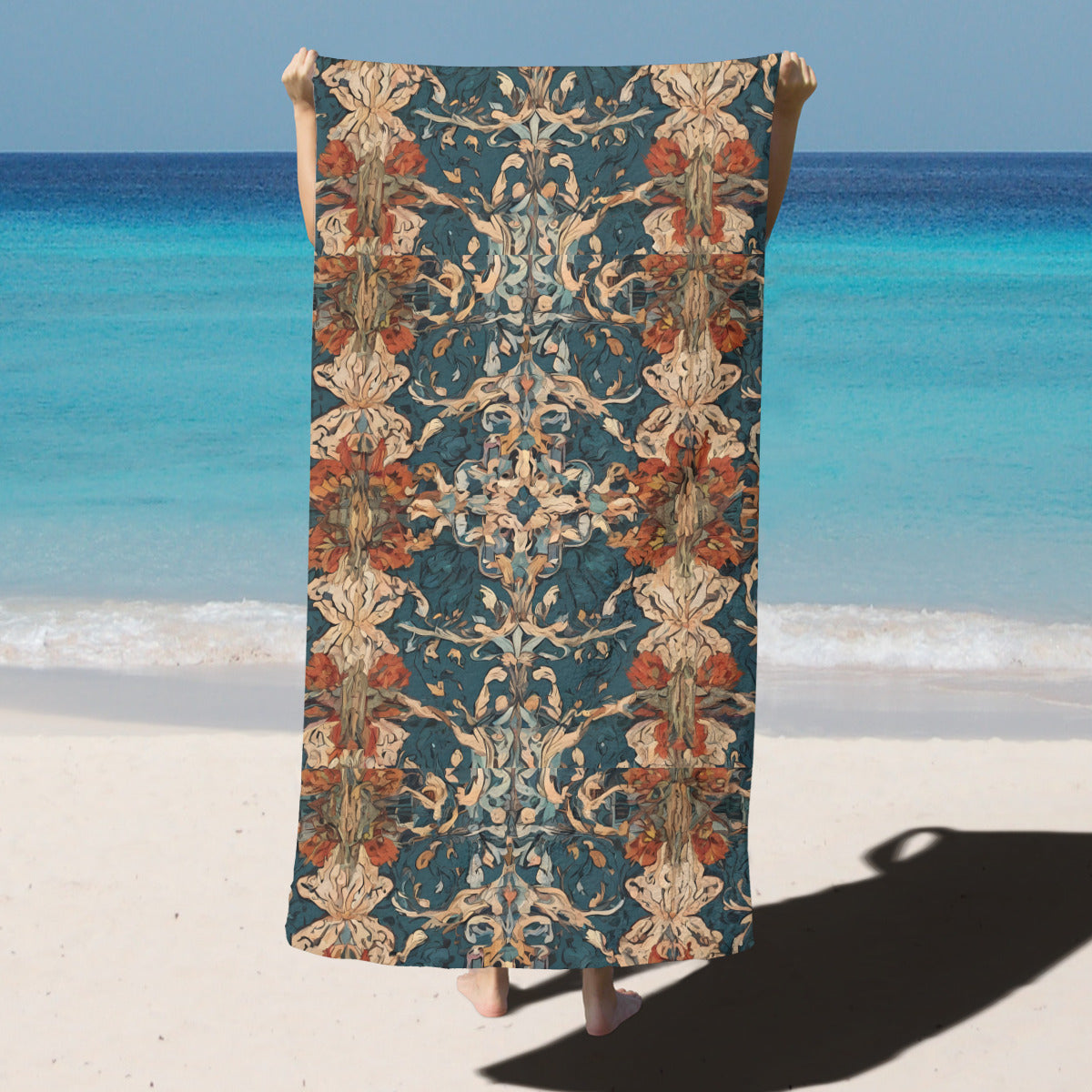 Abstract Design Beach towel (comfortable model)｜Polyester