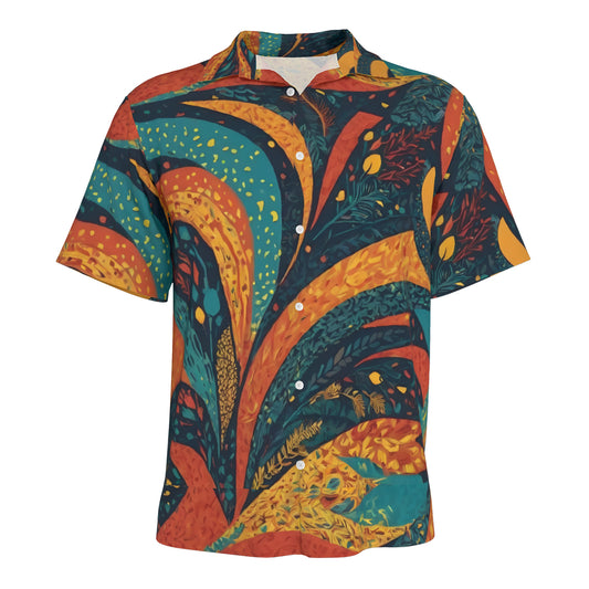 Abstract Beauty Men's Casual Shirt｜Polyester