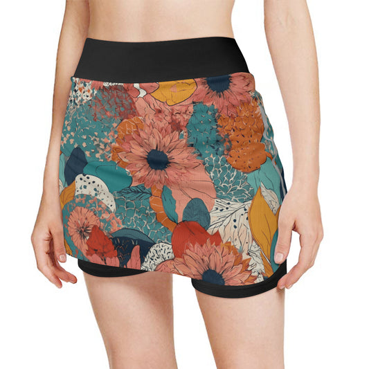 Awesome Floral Women's Sports Skirt | Polyester