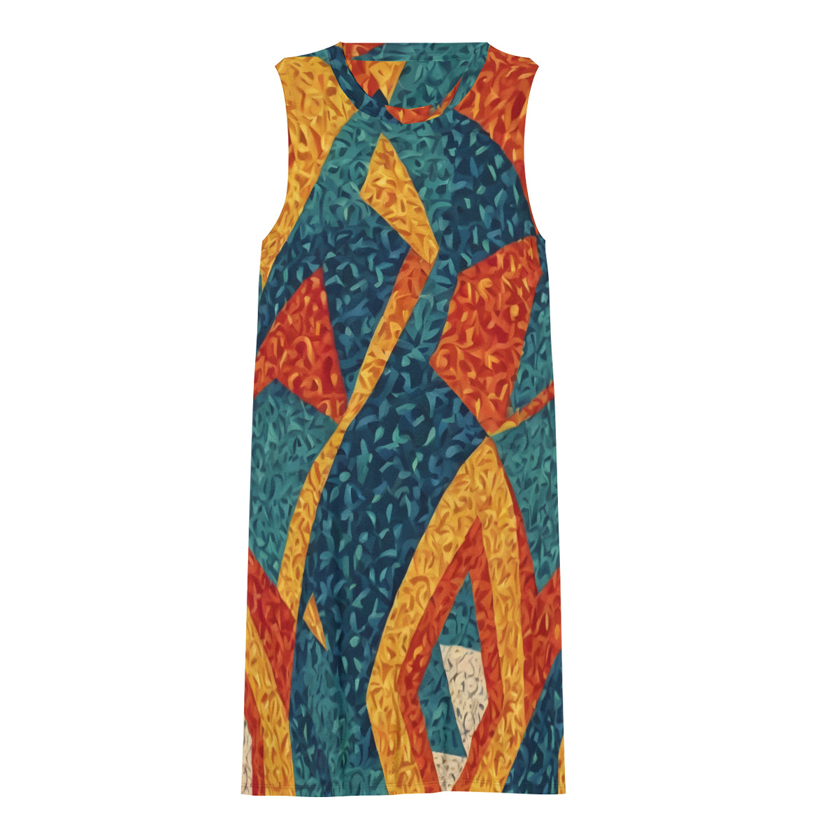 Abstract Pattern Women's Casual Dress | Polyester