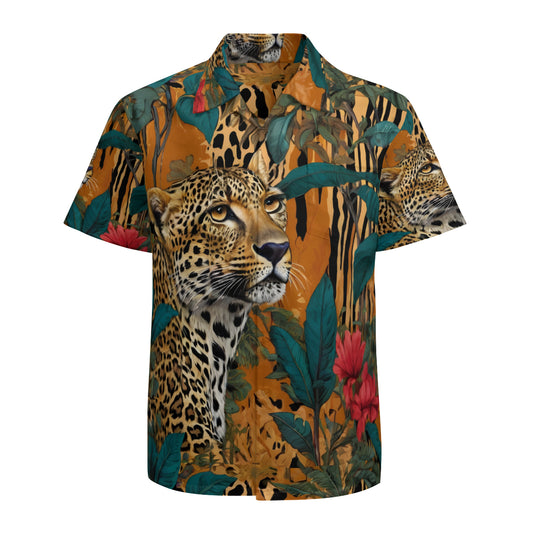 Warrior Leopard Hawaiian Shirt | Polyester