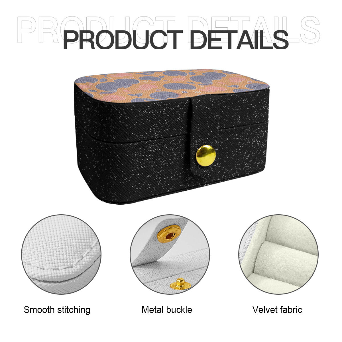 Abstract Personalized Portable Jewelry Box