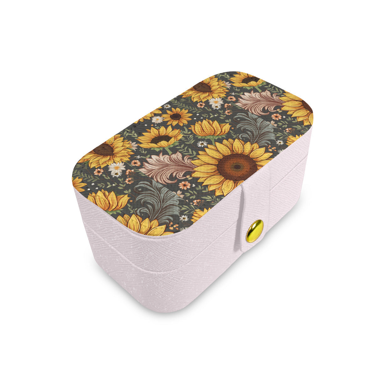 Sunflower Personalized Portable Jewelry Box