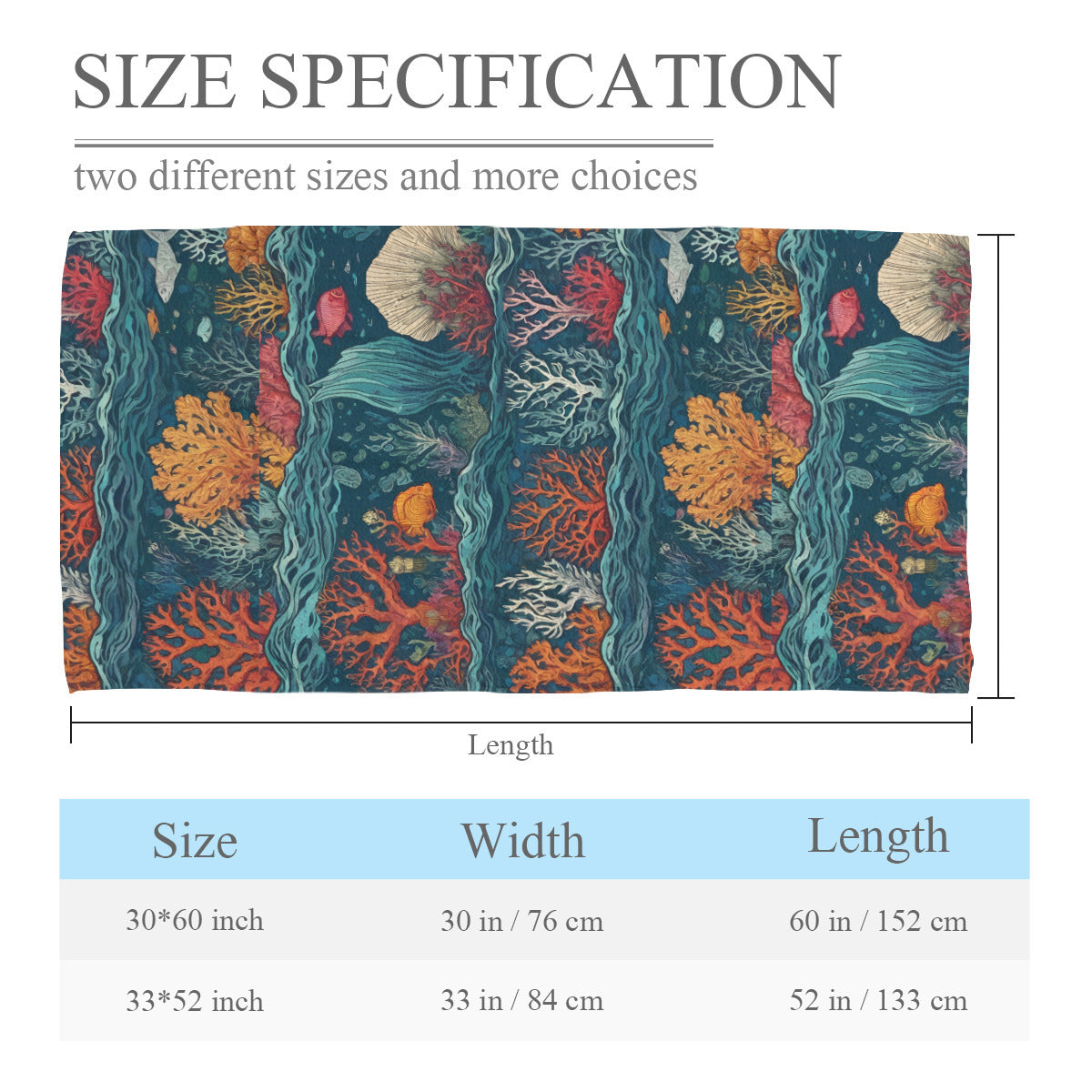 Under Sea Beauty Beach towel (comfortable model)｜Polyester