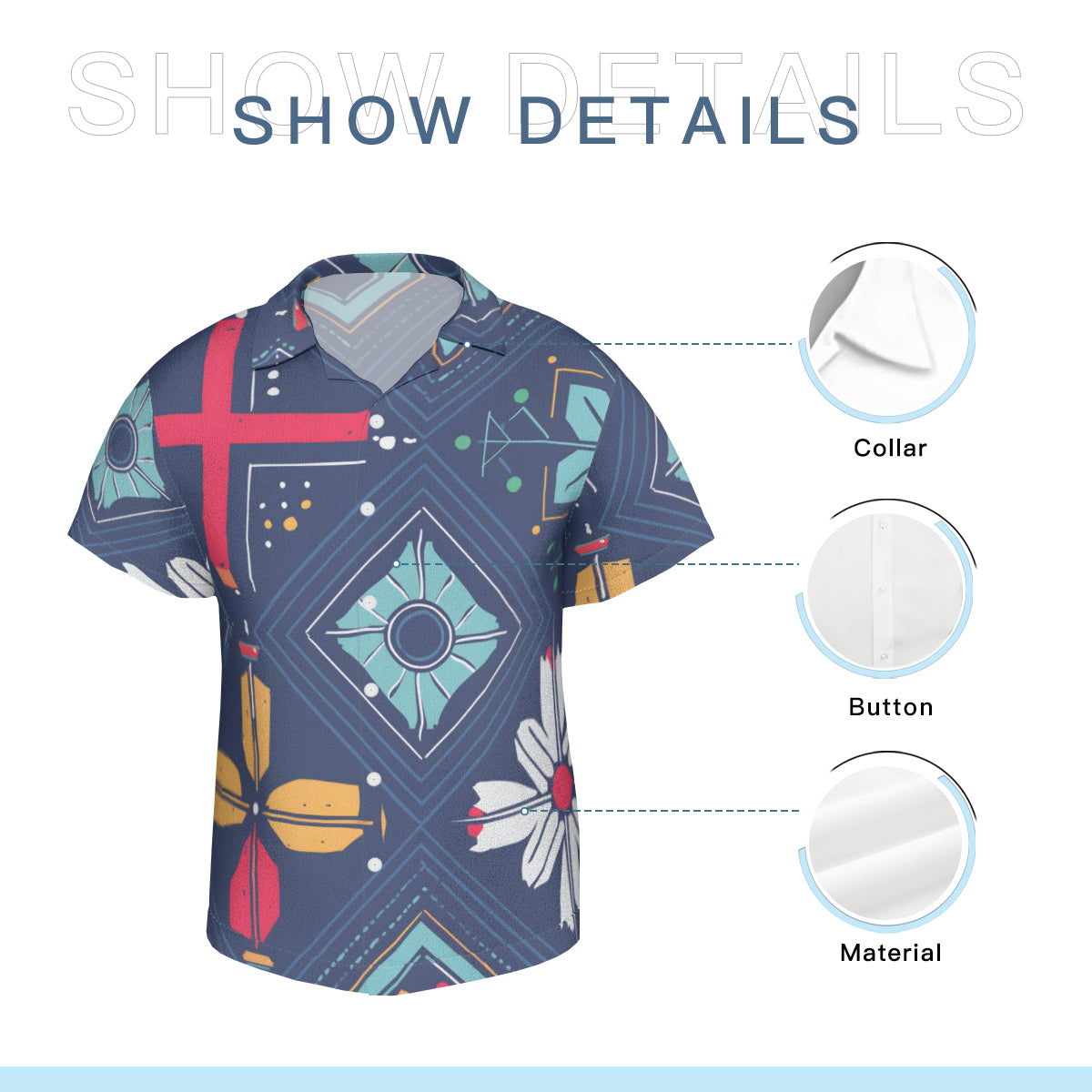 Abstract Pattern Men's Short Sleeves Shirt