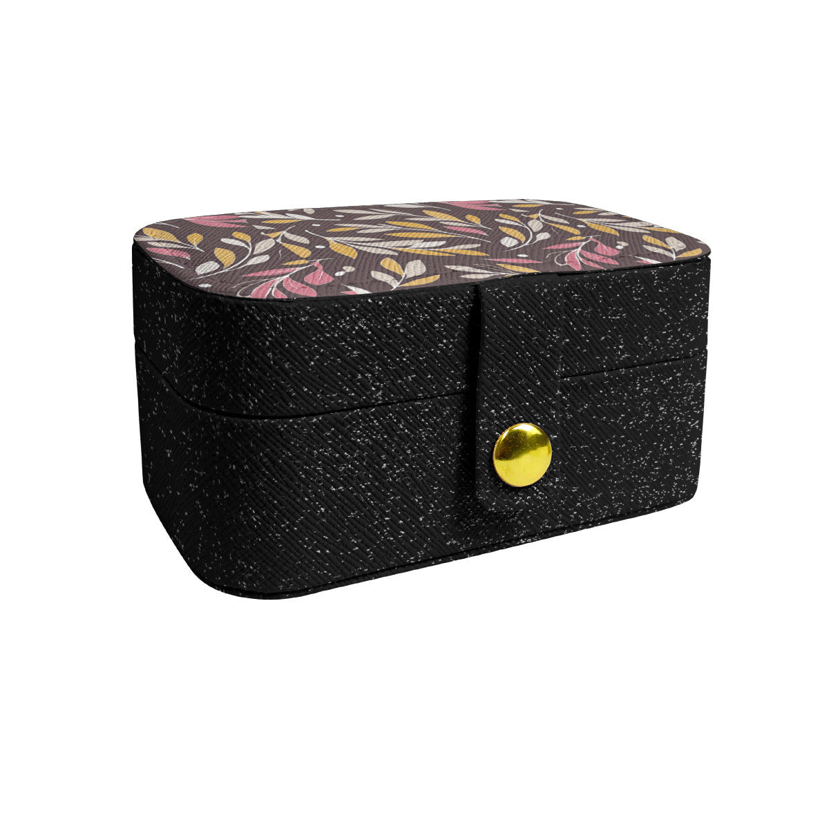 Golden Branches Personalized Portable Jewelry Box