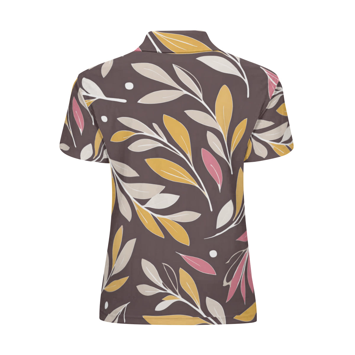 Golden Branches Women's Short-Sleeved Polo Shirt
