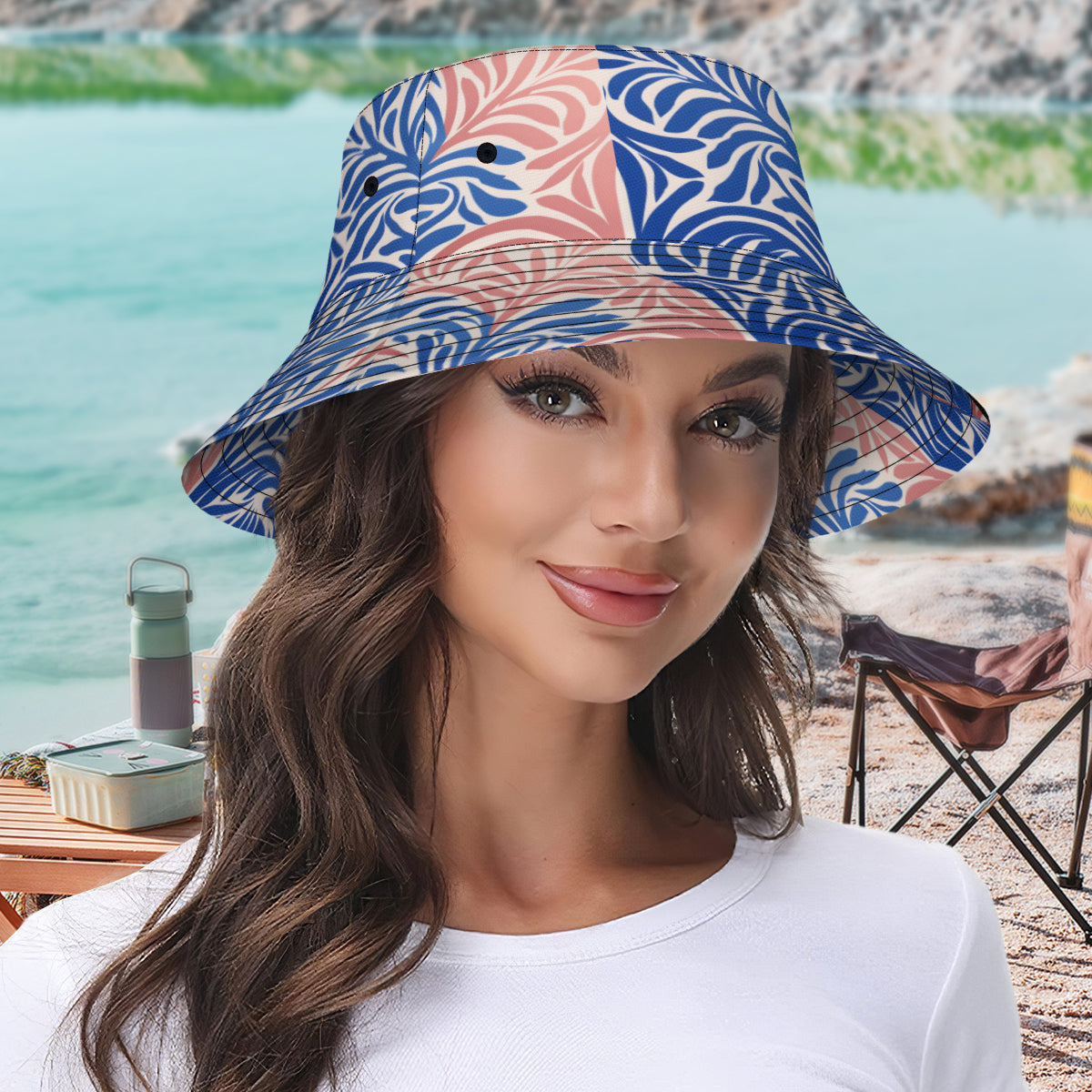 Abstract Vibrant Double-Sided Fisherman Hat | Polyester