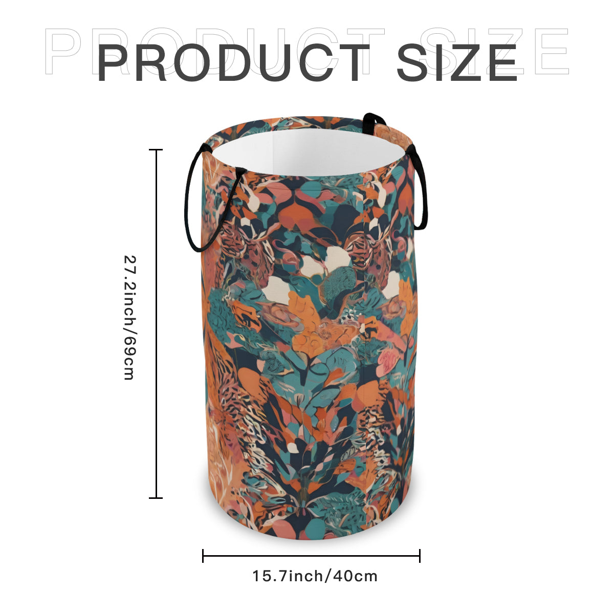 Abstract Vibes Large Capacity Foldable Laundry Basket