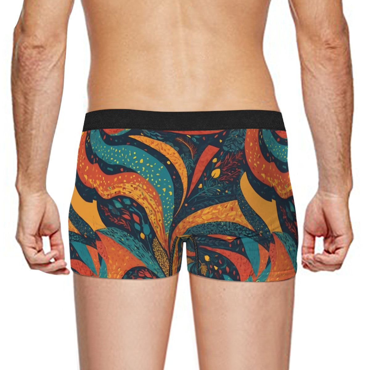 Abstract Beauty Men's Underwear (Front and Back Design)丨Polyester